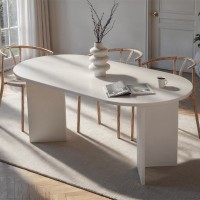 Τραπέζι Sablin Megapap χρώμα λευκό 180x89,5x75εκ.