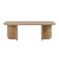 Τραπεζάκι σαλονιού Becaj Megapap χρώμα sapphire oak 120x60x41,4εκ.