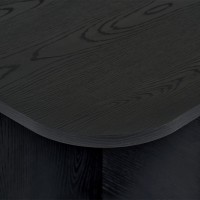 Τραπεζάκι σαλονιού Becaj Megapap χρώμα black wood 120x60x41,4εκ.