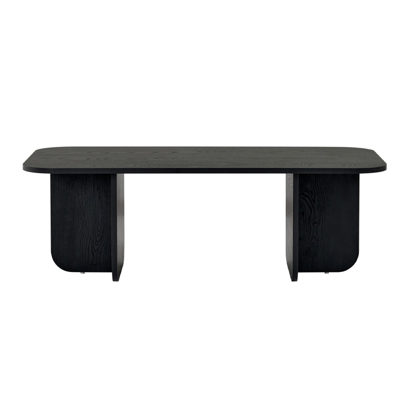 Τραπεζάκι σαλονιού Becaj Megapap χρώμα black wood 120x60x41,4εκ.