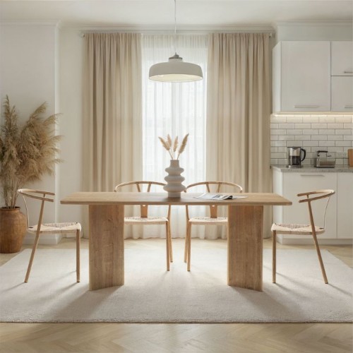 Τραπέζι Linza Megapap χρώμα honey oak 180x90x75εκ.