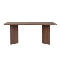 Τραπέζι Linza Megapap χρώμα καρυδί 180x90x75εκ.