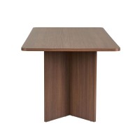 Τραπέζι Linza Megapap χρώμα καρυδί 180x90x75εκ.