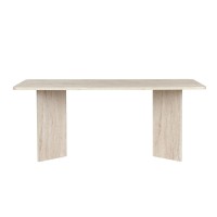 Τραπέζι Linza Megapap χρώμα travertine 180x90x75εκ.