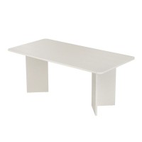 Τραπέζι Linza Megapap χρώμα λευκό 180x90x75εκ.