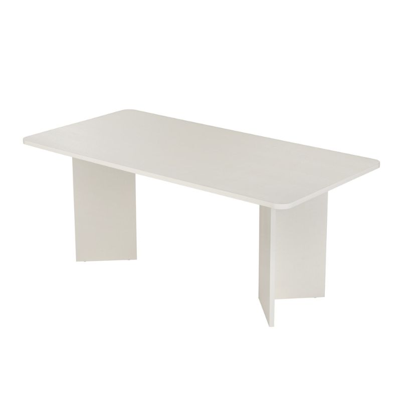 Τραπέζι Linza Megapap χρώμα λευκό 180x90x75εκ.