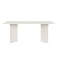Τραπέζι Linza Megapap χρώμα λευκό 180x90x75εκ.