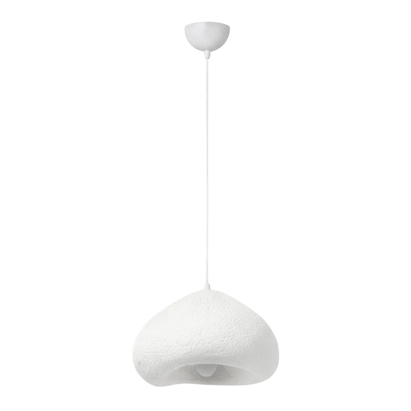 Φωτιστικό οροφής Nua Megapap E27 fiberglass μονόφωτο χρώμα λευκό 40x38x120εκ.