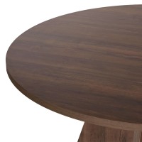 Τραπέζι Virela Megapap χρώμα καρυδί Ø120x75εκ.