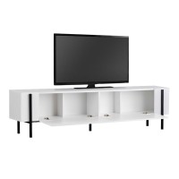 Έπιπλο τηλεόρασης Nexus Megapap χρώμα λευκό 180x30x45,5εκ.