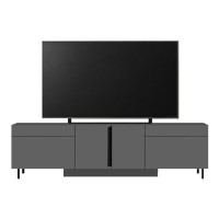 Έπιπλο τηλεόρασης Arlen Megapap με Led Rgb χρώμα ανθρακί 180x32x50εκ.