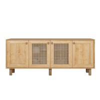 Μπουφές Bohemian Megapap χρώμα φυσικό οξιάς 180x40x75εκ.