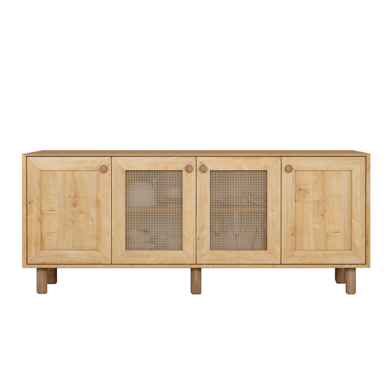 Μπουφές Bohemian Megapap χρώμα φυσικό οξιάς 180x40x75εκ.