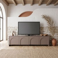 Έπιπλο τηλεόρασης Aurelia Megapap χρώμα μόκα 180x32x45εκ.