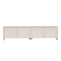 Έπιπλο τηλεόρασης Aurelia Megapap χρώμα κρεμ 180x32x45εκ.