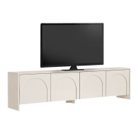 Έπιπλο τηλεόρασης Aurelia Megapap χρώμα κρεμ 180x32x45εκ.