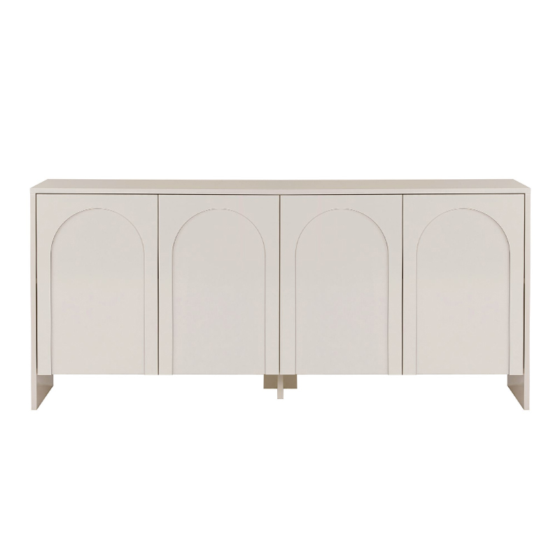 Μπουφές Aurelia Megapap χρώμα κρεμ 180x45x80εκ.