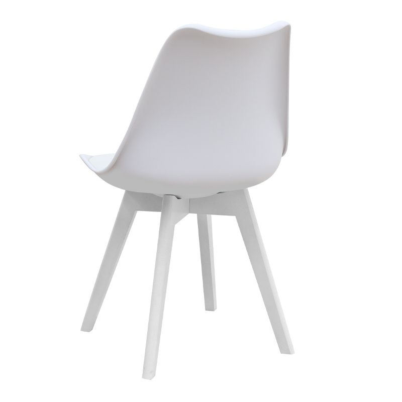 Σετ τραπεζαρία 5τμχ Allos - Viva Megapap χρώμα sapphire oak - λευκό 75x75x77εκ.