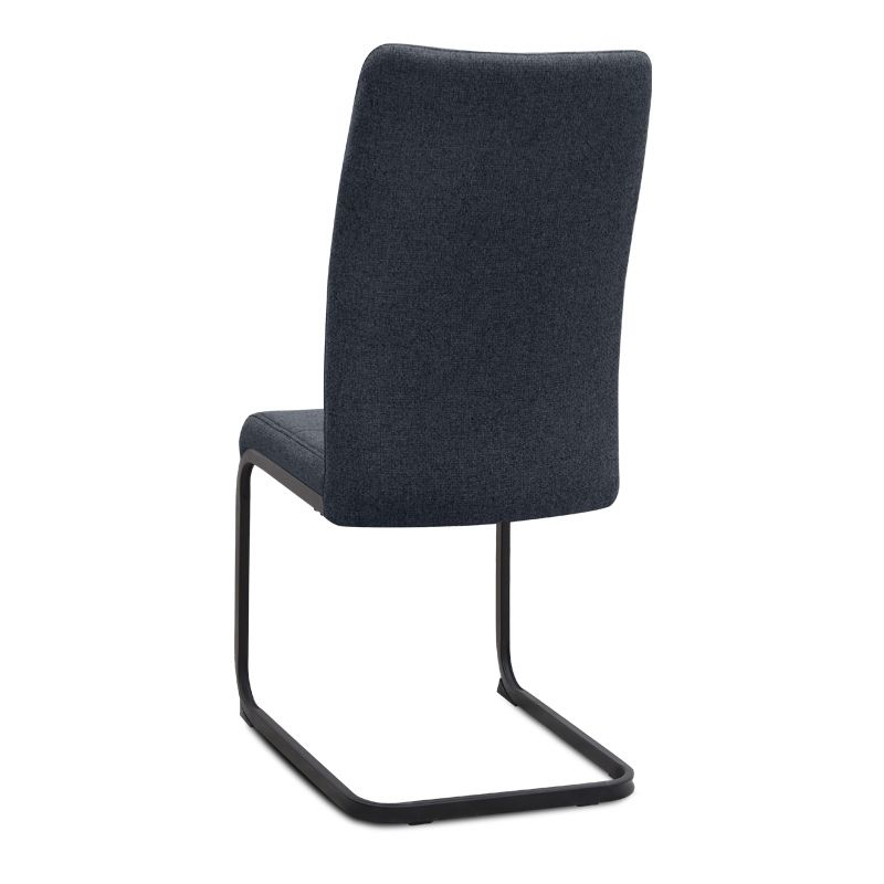Σετ τραπεζαρία 5τμχ Darlen - Laura Megapap χρώμα sencron black - ανθρακί 125x72x74εκ.