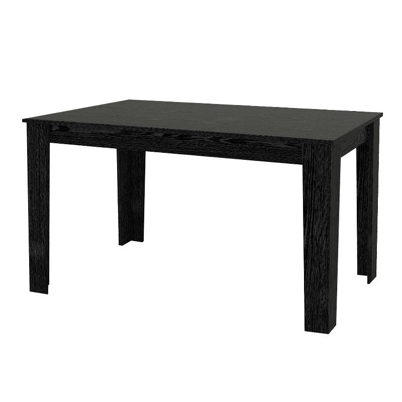 Σετ τραπεζαρία 5τμχ Darlen - Chiara Megapap χρώμα sencron black - ανθρακί 125x72x74εκ.