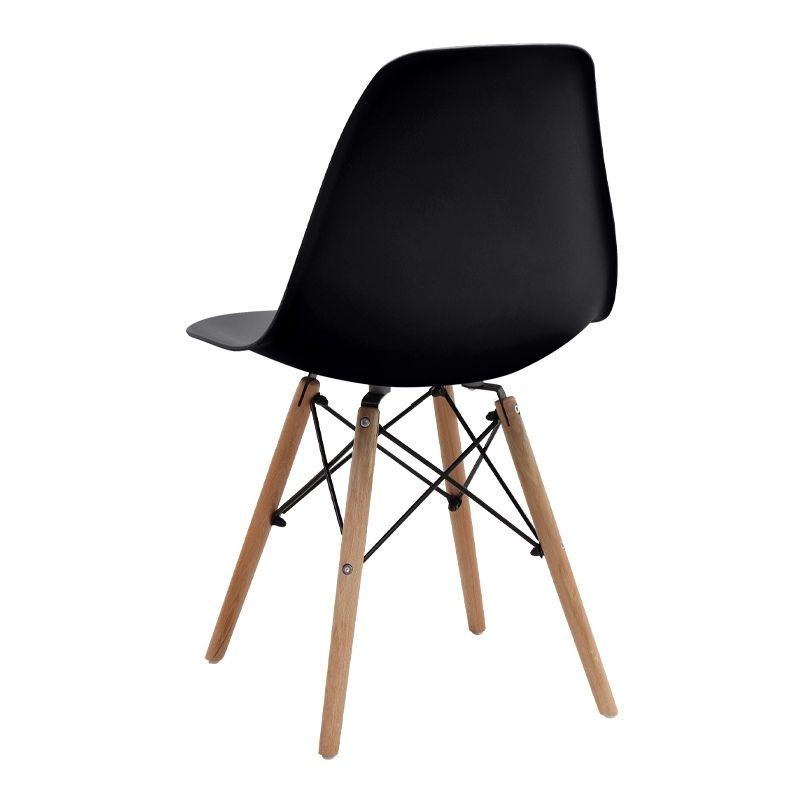 Σετ τραπεζαρία 5τμχ Bohema - Nova Megapap χρώμα ivory/sepet oak - μαύρο Ø90x77,7εκ.