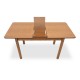 Σετ τραπεζαρίας Bergen-Francis Megapap 5 τμχ μασίφ ξύλο-MDF με επεκτεινόμενο τραπέζι 120/150x68x77εκ.