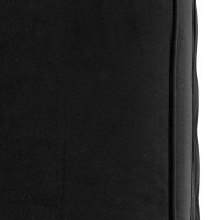 Chesterfield Deluxe Σκαμπό Σαλονιού Τετράγωνο Βελούδο Μαύρο CHES112 75x70x45cm