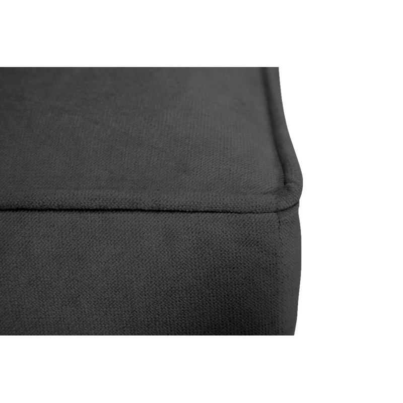 Chesterfield Deluxe Σκαμπό Σαλονιού Τετράγωνο Βελούδο Γκρι CHES116 75x70x45cm