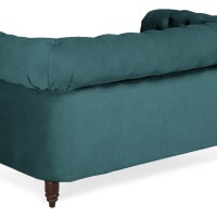 Chesterfiled Deluxe Καναπές 2θέσιος Βελούδο Πετρόλ CHES016 150x86x80cm