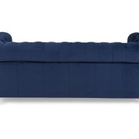 Chesterfiled Καναπές 3θέσιος Βελούδο Μπλε CHES001 203x86x80cm