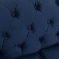 Chesterfiled Καναπές 3θέσιος Βελούδο Μπλε CHES001 203x86x80cm