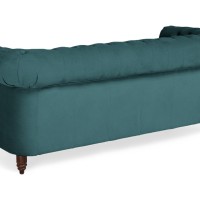 Chesterfiled Καναπές 3θέσιος Βελούδο Πετρόλ CHES005 203x86x80cm