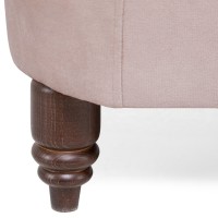 Chesterfiled Καναπές 3θέσιος Βελούδο Ροζ Γιασεμί CHES007 203x86x80cm