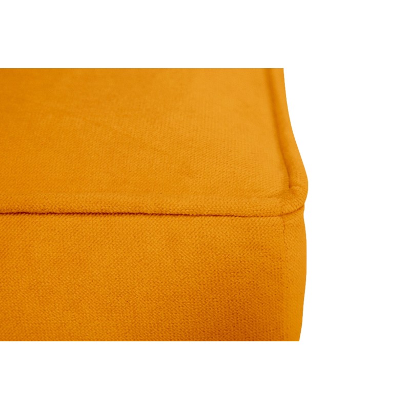Chesterfield Deluxe Σκαμπό Σαλονιού Τετράγωνο Βελούδο Μουσταρδί CHES119 75x70x45cm