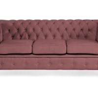 Chesterfiled Καναπές 3θέσιος Βελούδο Σάπιο Μήλο CHES008 203x86x80cm