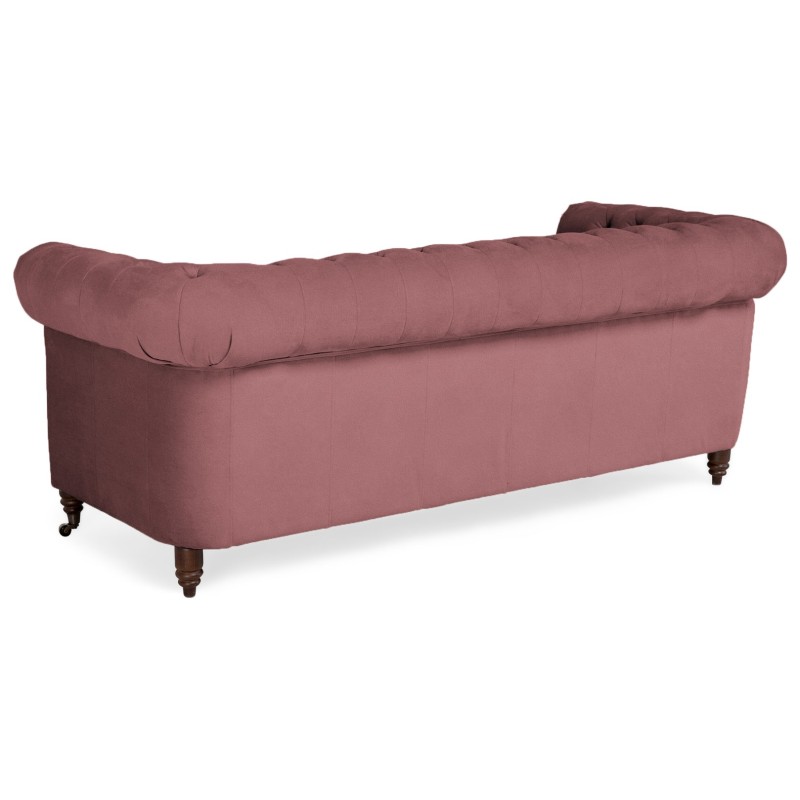Chesterfiled Καναπές 3θέσιος Βελούδο Σάπιο Μήλο CHES008 203x86x80cm