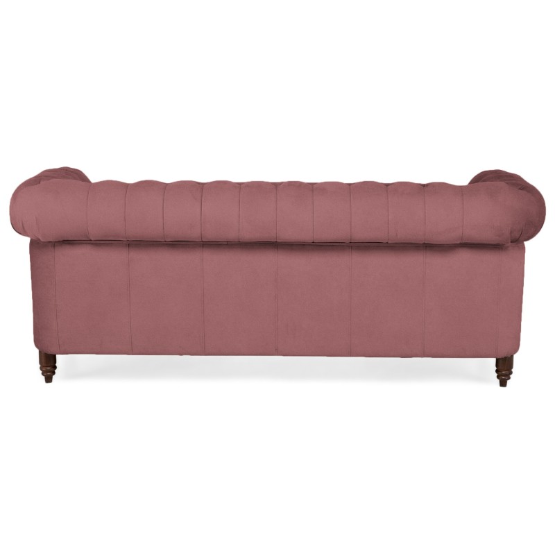 Chesterfiled Καναπές 3θέσιος Βελούδο Σάπιο Μήλο CHES008 203x86x80cm