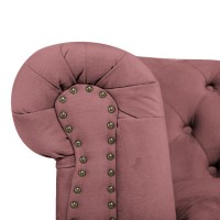 Chesterfiled Καναπές 3θέσιος Βελούδο Σάπιο Μήλο CHES008 203x86x80cm
