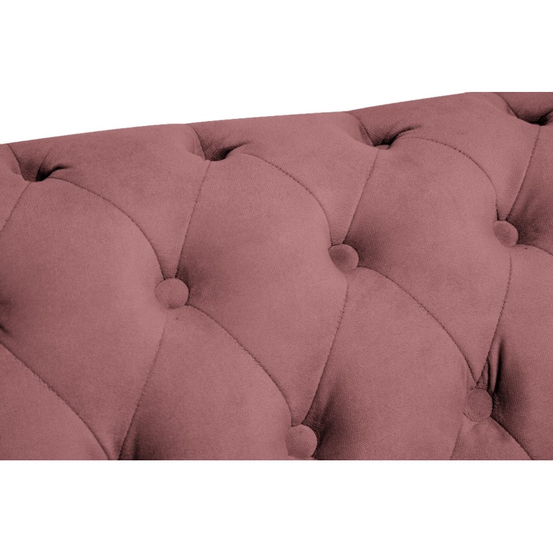 Chesterfiled Καναπές 3θέσιος Βελούδο Σάπιο Μήλο CHES008 203x86x80cm