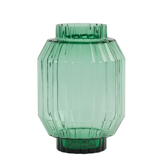 Γυάλινο Βάζο LIVIA glass green 19.5x28.5cm