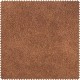 Chesterfield Deluxe Σκαμπό Σαλονιού Τετράγωνο Δέρμα Καφέ Κονιάκ CHES120 75x70x45cm