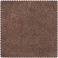 Chesterfield Deluxe Σκαμπό Σαλονιού Τετράγωνο Ύφασμα Σκούρο Καφέ CHES121 75x70x45cm