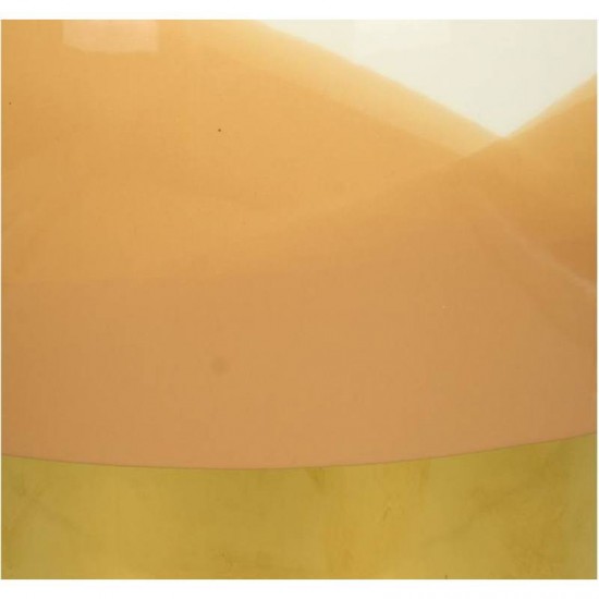 Μοντέρνο Κεραμικό  Βάζο Πορτοκαλί Χρώμα 16x16x23cm
