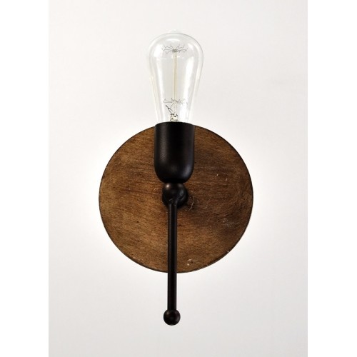 Home Lighting Απλίκα Μεταλλική Τοίχου Σε Στρόγγυλη Βάση No.191