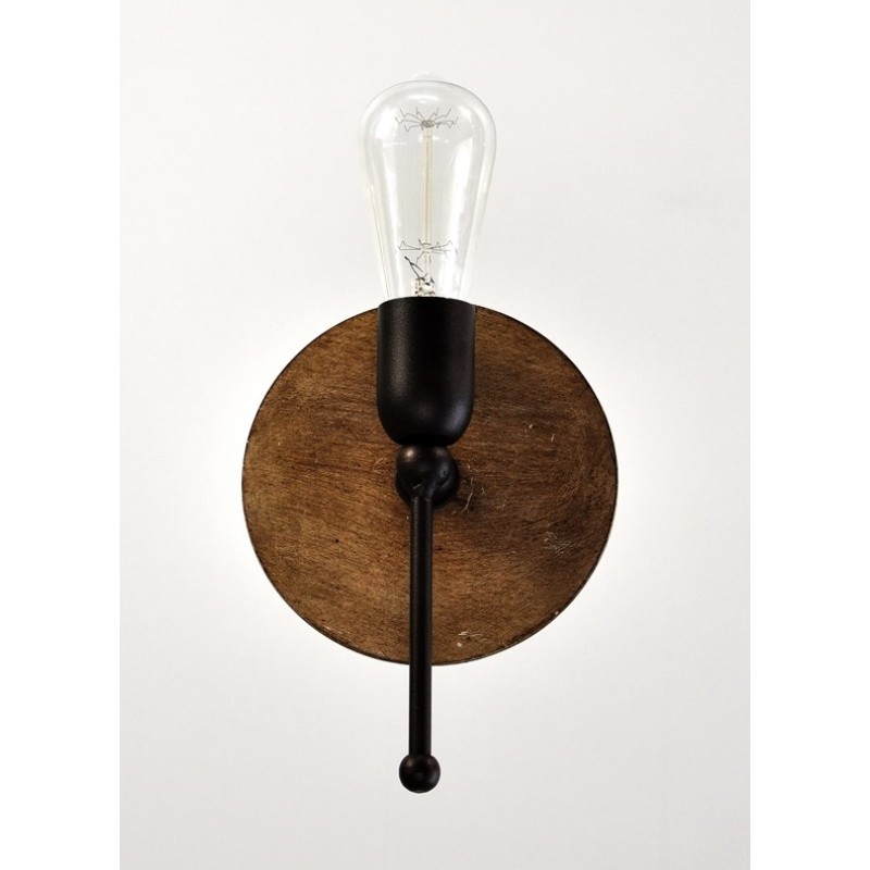 Home Lighting Απλίκα Μεταλλική Τοίχου Σε Στρόγγυλη Βάση No.191