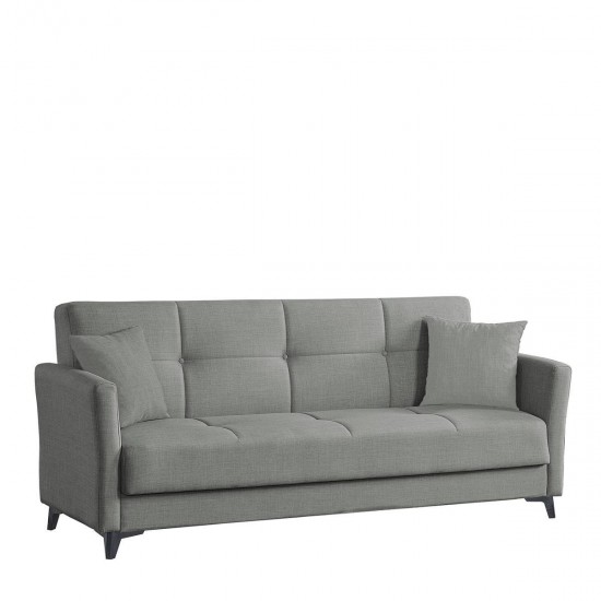 Καναπές Κρεβάτι Τριθέσιος JAVIER 3S Γκρι 206x82x88cm