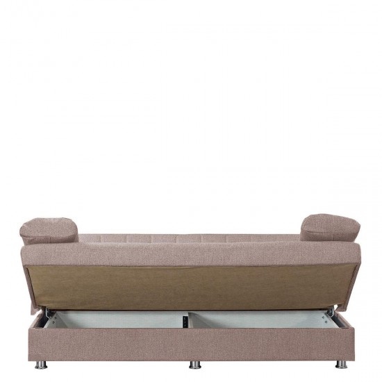 Καναπές Κρεβάτι Τριθέσιος LAURA Σάπιο Μήλο 190x75x80cm