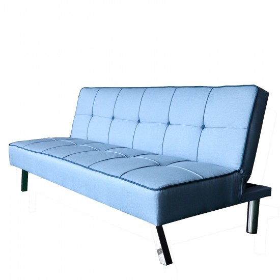 Καναπές Κρεβάτι Τριθέσιος AGRASSO Μπλε 175x83x74cm