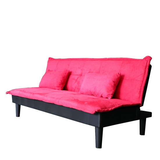 Καναπές Κρεβάτι Τριθέσιος ANIC Κόκκινο 168x76x75cm