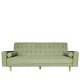 Καναπές Κρεβάτι Τριθέσιος GORDANA Πράσινο 222x86x85cm